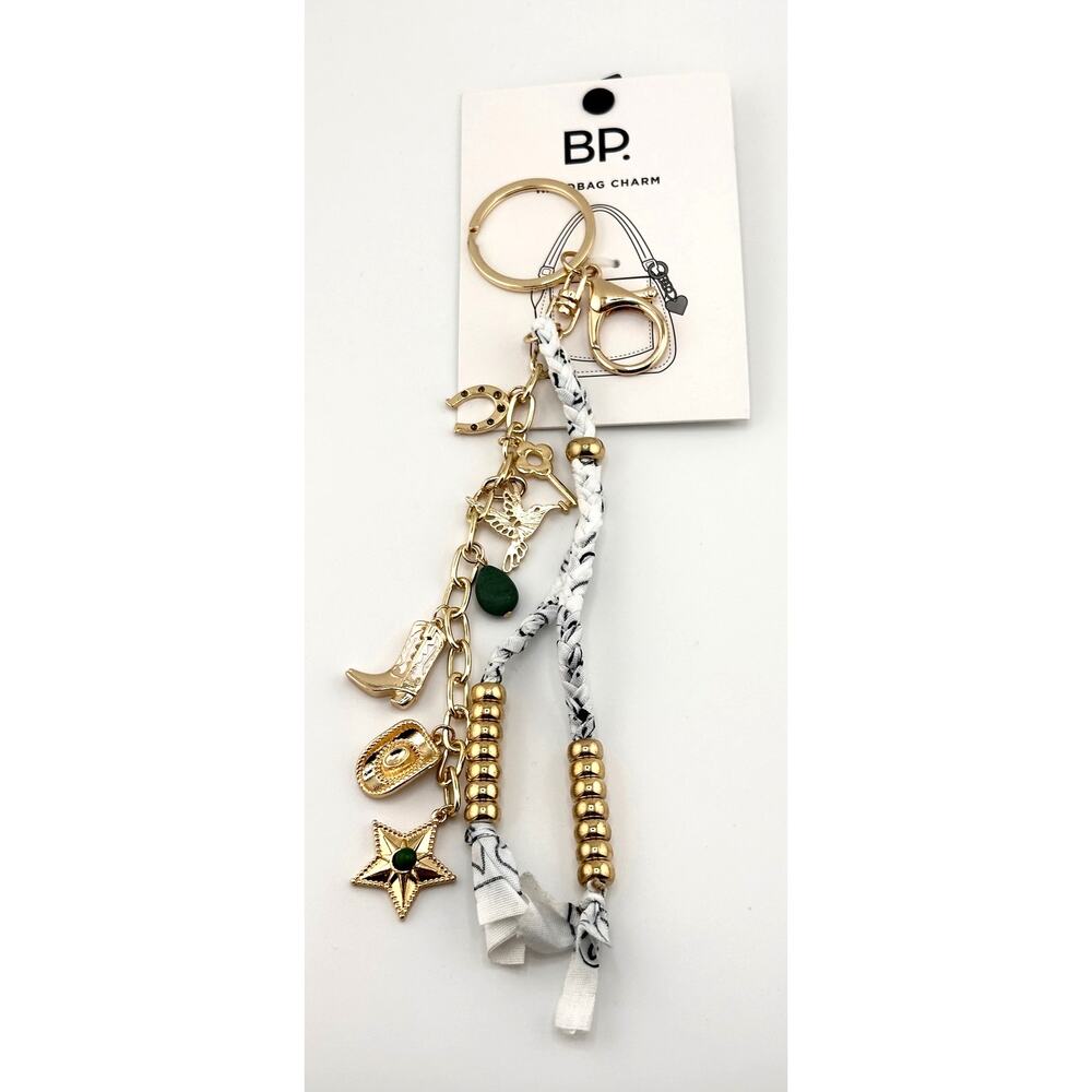 White Bandana Bag Charm